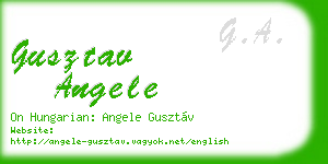 gusztav angele business card